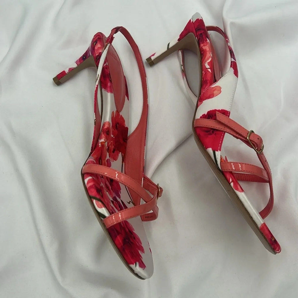 Alexandre Birman Maia 60 Canvas & Leather Slingback Sandal, Pink size 38/8 - Picture 11 of 11